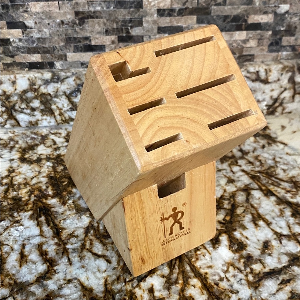 JA Henckels Wooden Knife Block - Picture 3 of 3
